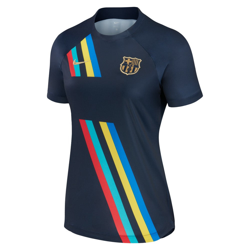 Nike - Barcelona Women's 2022/23 Pre-Match AWAY Performance Top - Navy
