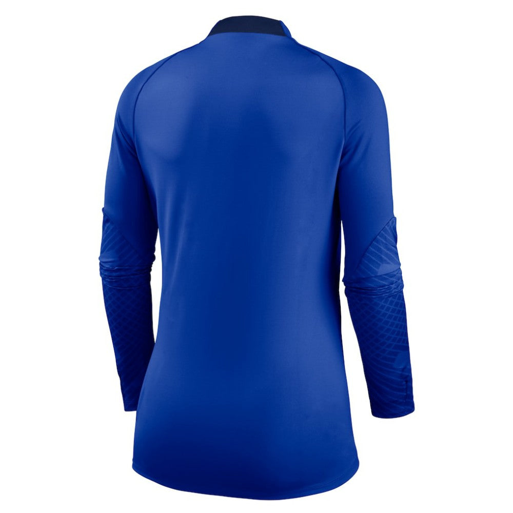 Nike - Chelsea Women's Strike Drill Raglan Performance Quarter-Zip Top - Blue