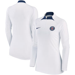 Nike - Paris Saint-Germain Women's Strike Drill Raglan Performance Quarter-Zip Top - White