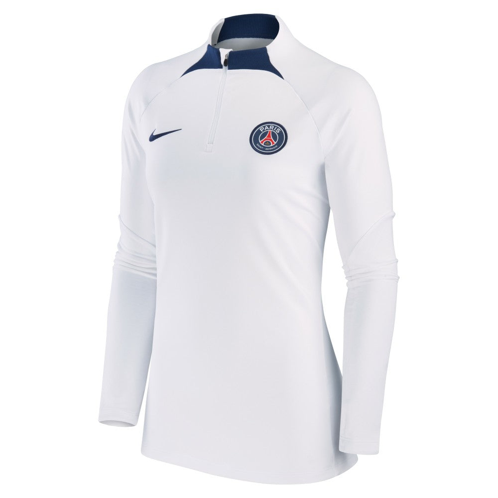 Nike - Paris Saint-Germain Women's Strike Drill Raglan Performance Quarter-Zip Top - White