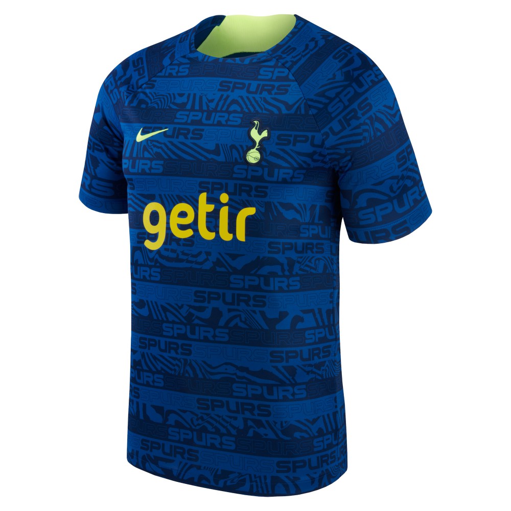 Nike - Tottenham Hotspur Youth 2022 Pre-Match Raglan Performance Top - Blue