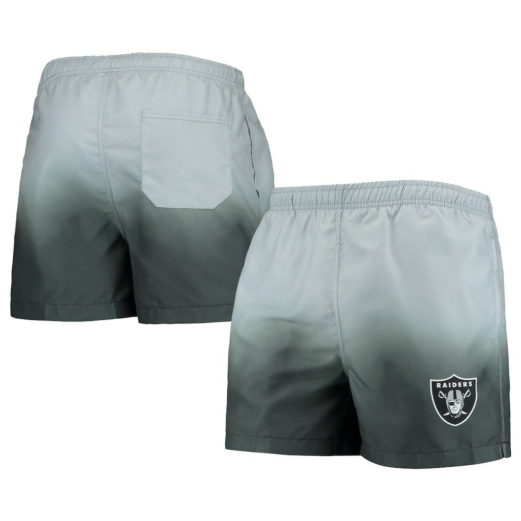 Las Vegas Raiders FOCO Dip-Dye Swim Shorts - Black/ - NFL