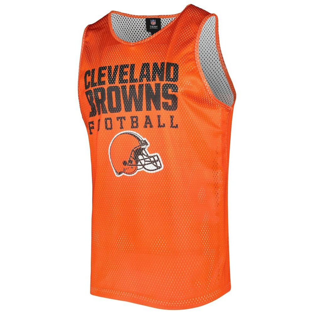 Cleveland Browns FOCO Colorblock Mesh V-Neck & Shorts Set - Orange - NFL