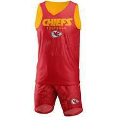 Kansas City Chiefs FOCO Colorblock Mesh V-Neck & Shorts Set - Red - NFL