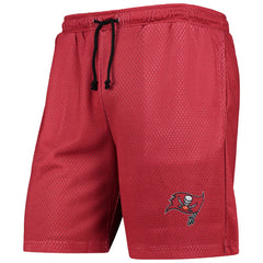 Tampa Bay Buccaneers FOCO Colorblock Mesh V-Neck & Shorts Set - Red - NFL