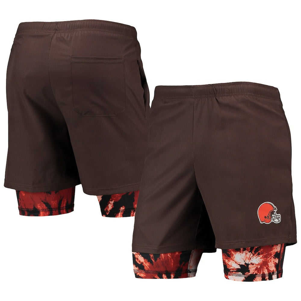 Cleveland Browns FOCO Running Shorts - Brown - NFL