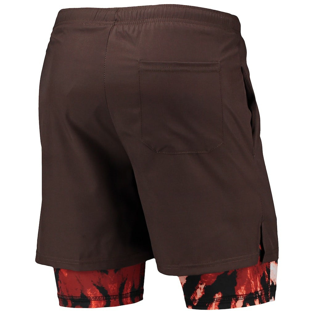Cleveland Browns FOCO Running Shorts - Brown - NFL