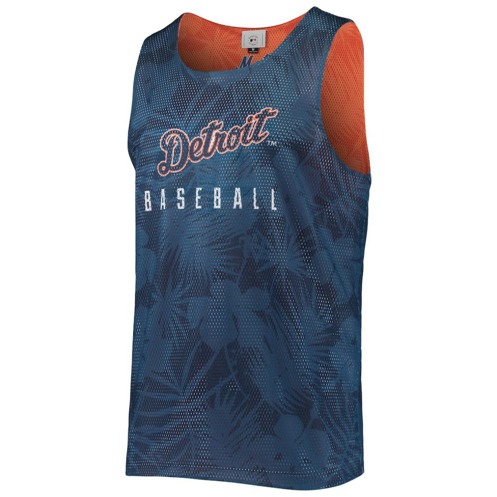 Detroit Tigers FOCO Floral Reversible Mesh Tank Top Outlet