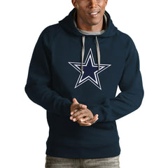 Dallas Cowboys Antigua Victory Pullover Hoodie - Navy - NFL