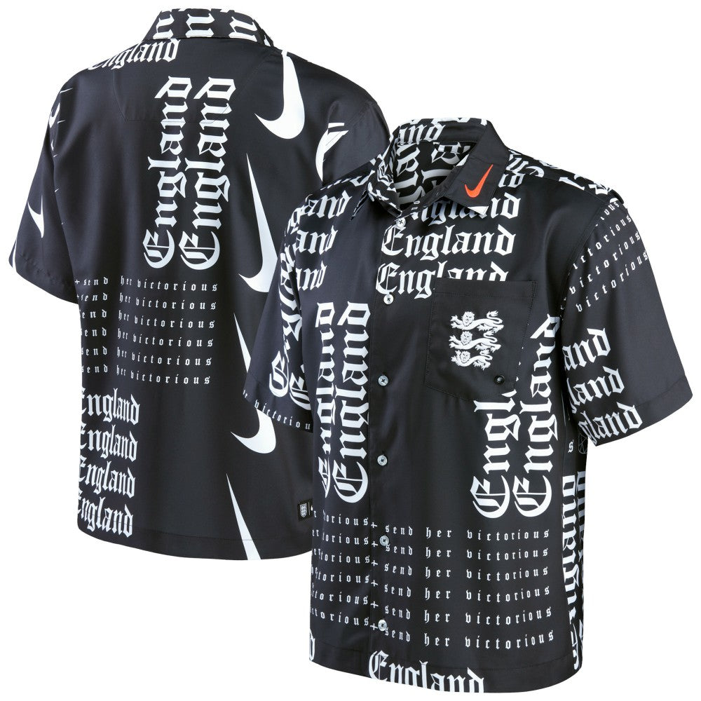 Nike - England Women's National Team Button-Up Shirt - Black