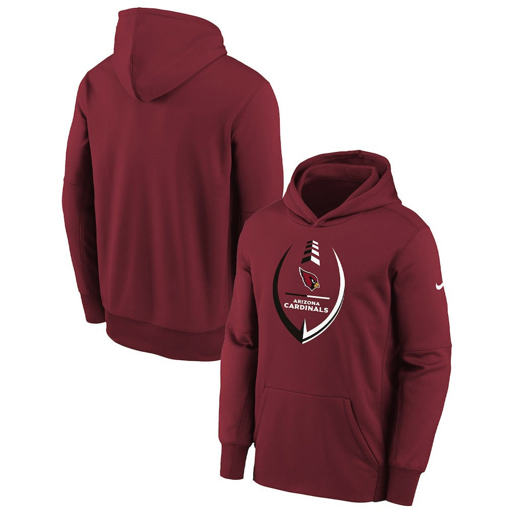 Arizona Cardinals Youth Icon Performance Pullover Hoodie - Cardinal - Nike