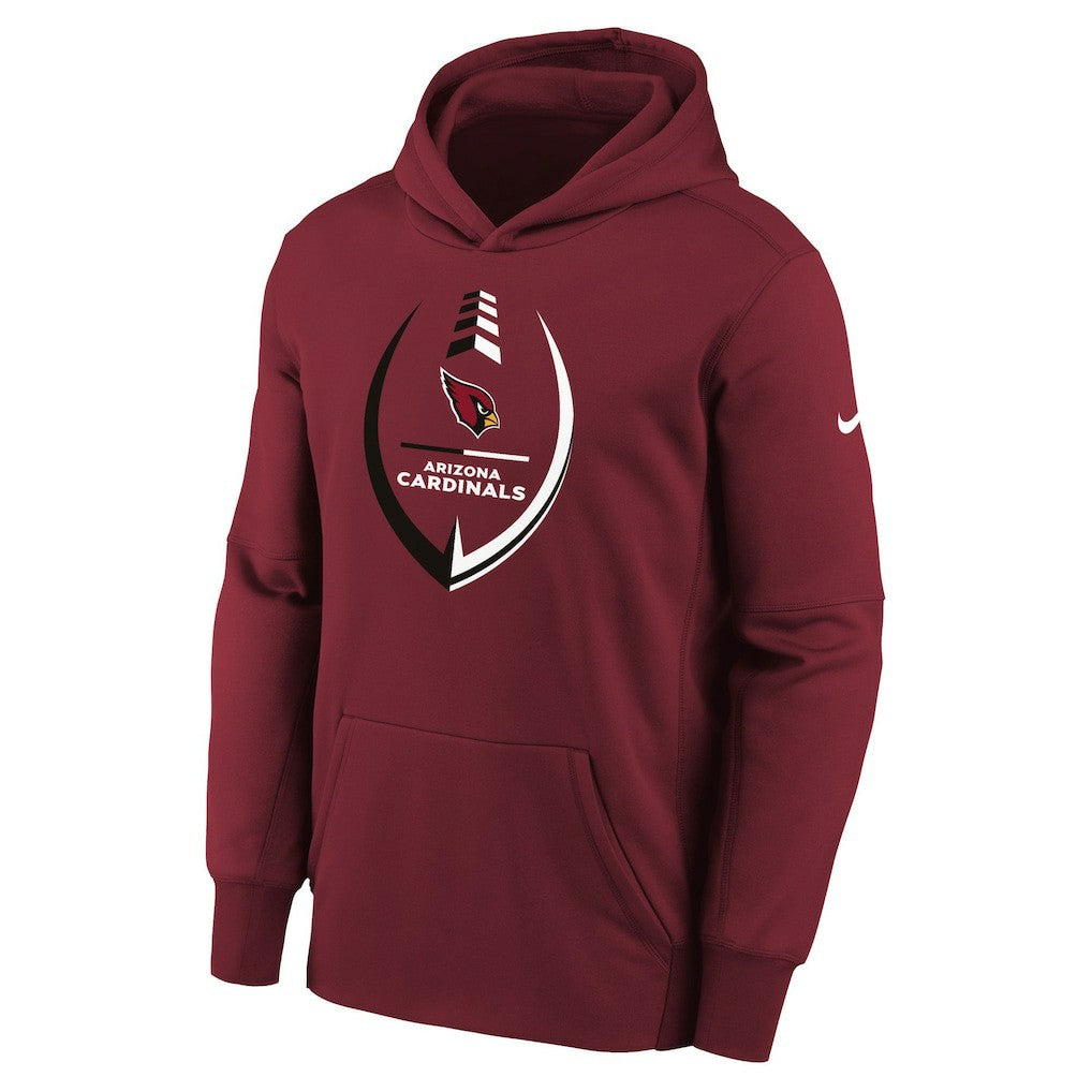 Arizona Cardinals Youth Icon Performance Pullover Hoodie - Cardinal - Nike