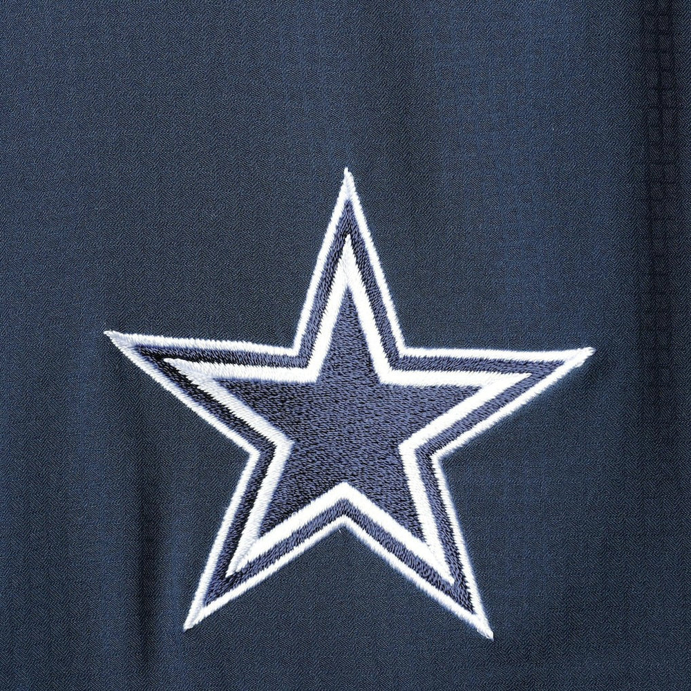 Dallas Cowboys Tamiami Omni-Shade Button-Down Short Sleeve Shirt - Navy - Columbia