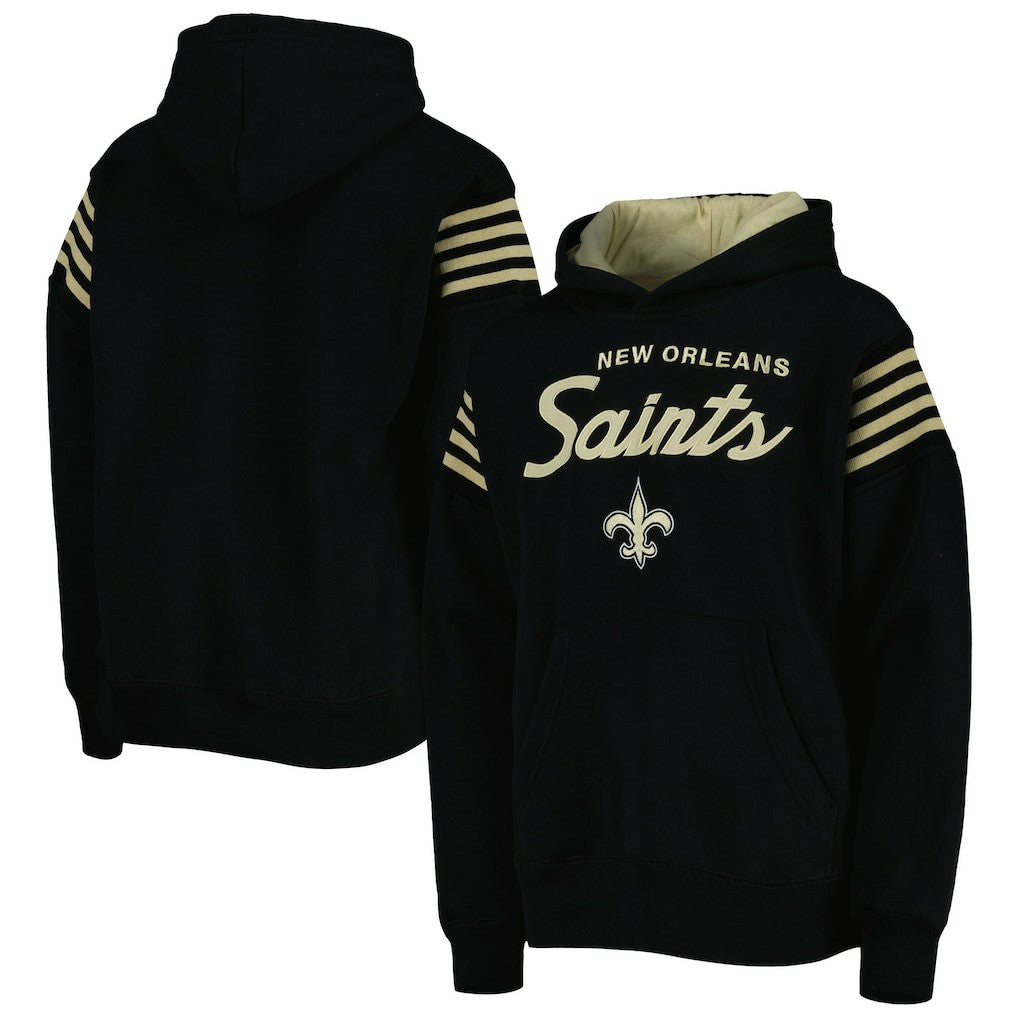 New Orleans Saints Youth The Champ Is Here Pullover Hoodie - Black - NFL