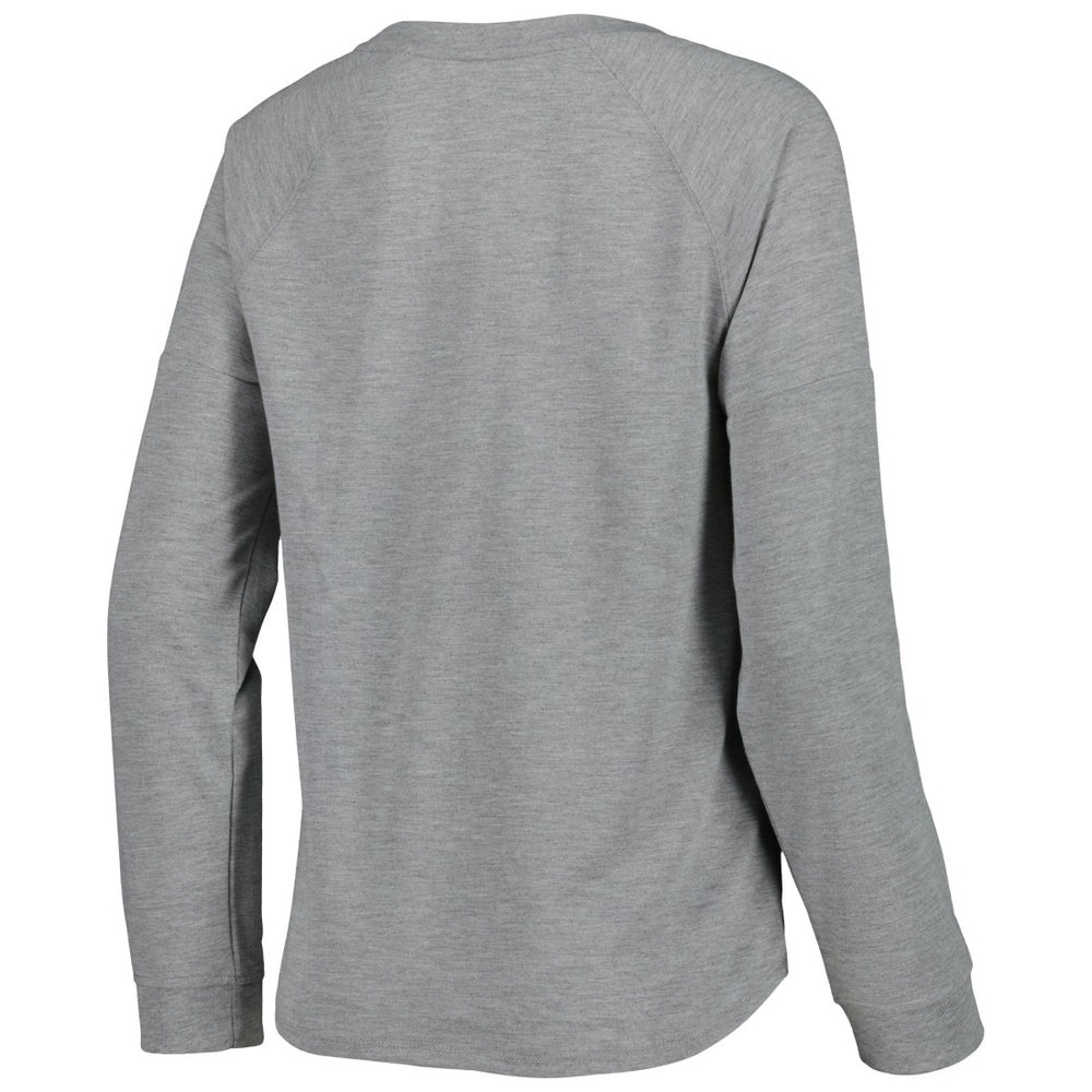 Tampa Bay Buccaneers Juniors All Striped Up Raglan Long Sleeve T-Shirt - Heathered Gray - NFL