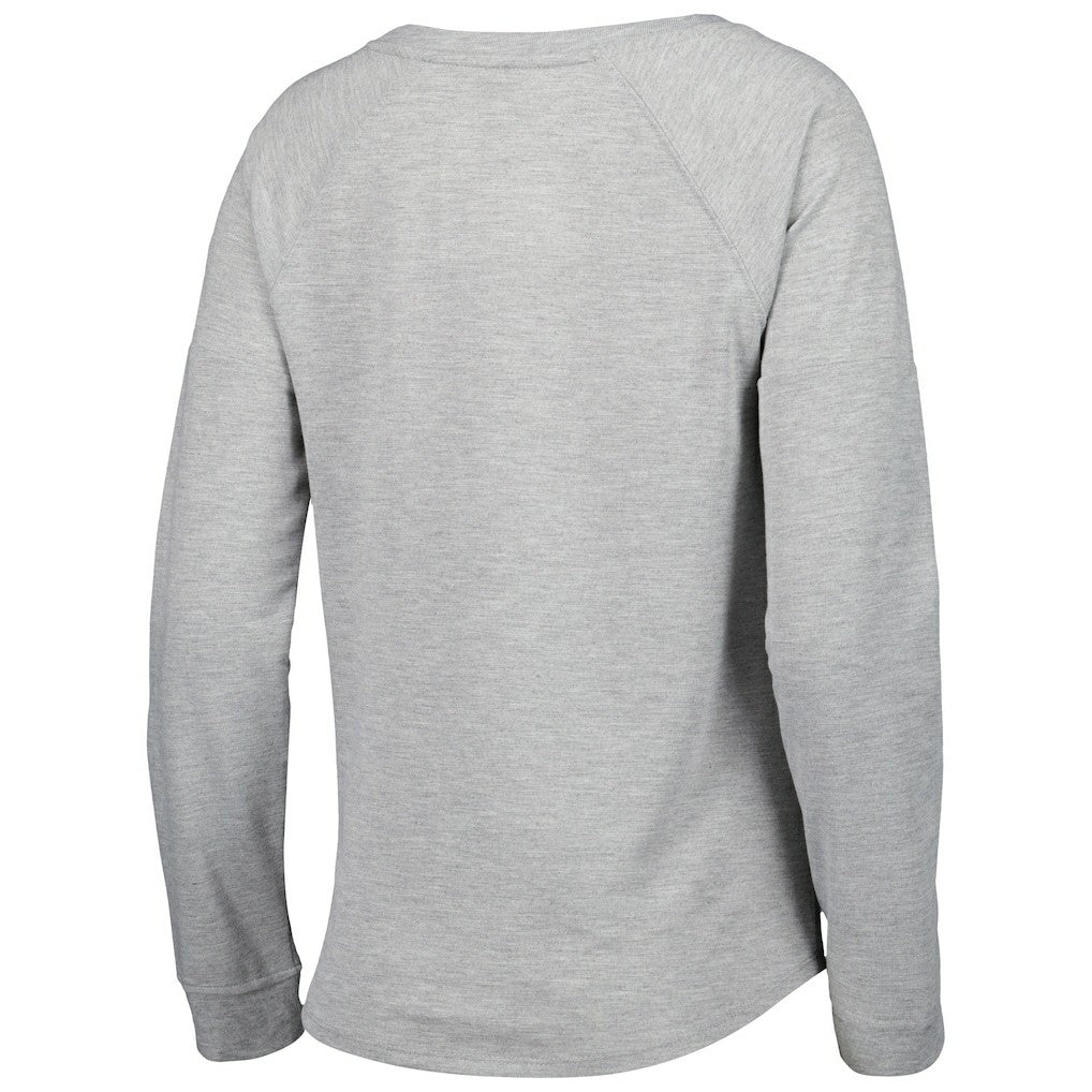 Los Angeles Rams Juniors All Striped Up Raglan Long Sleeve T-Shirt - Heathered Gray - NFL