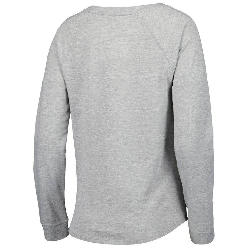 Los Angeles Rams Juniors All Striped Up Raglan Long Sleeve T-Shirt - Heathered Gray - NFL