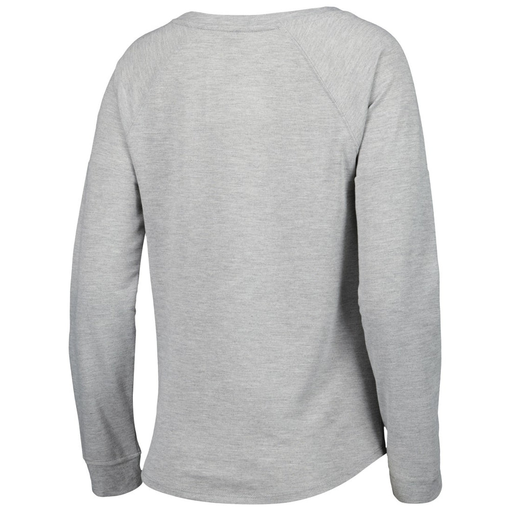 Seattle Seahawks Juniors All Striped Up Raglan Long Sleeve T-Shirt - Heathered Gray - NFL