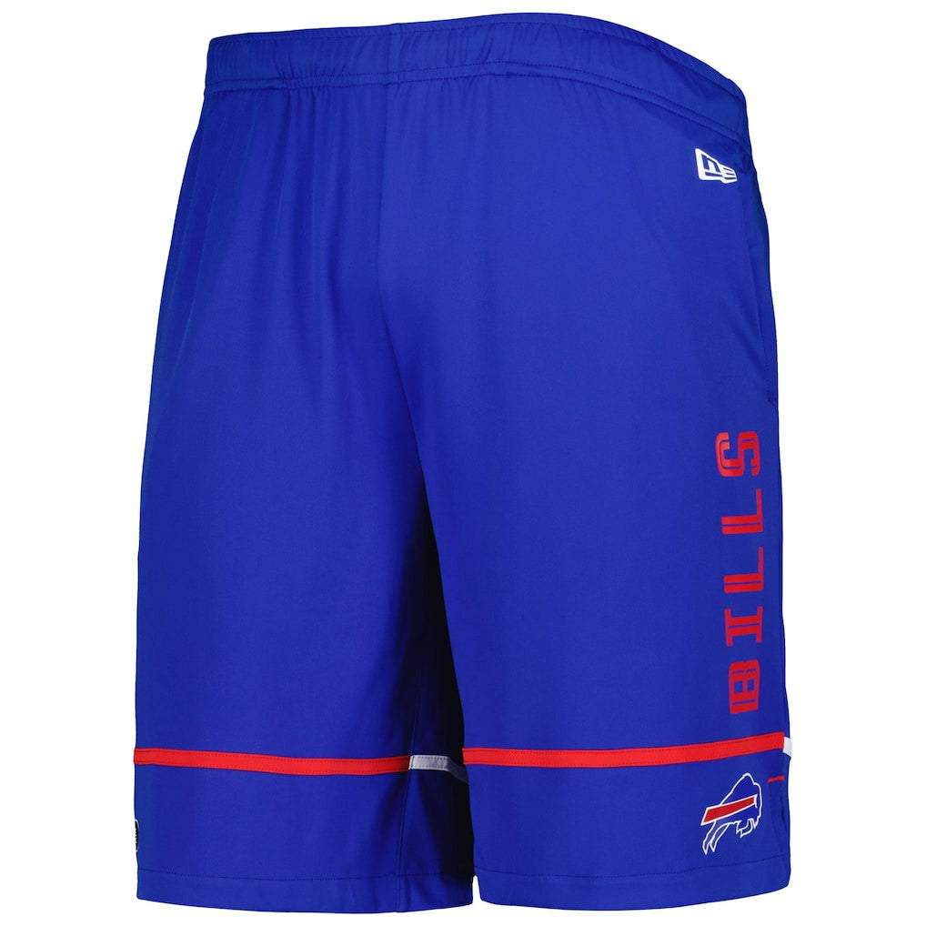 Buffalo Bills New Era Combine Authentic Rusher Training Shorts - Royal - NFL