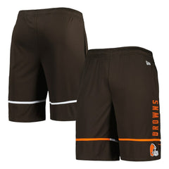 Cleveland Browns New Era Combine Authentic Rusher Training Shorts - Brown - NFL