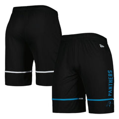 Carolina Panthers New Era Combine Authentic Rusher Training Shorts - Black - NFL