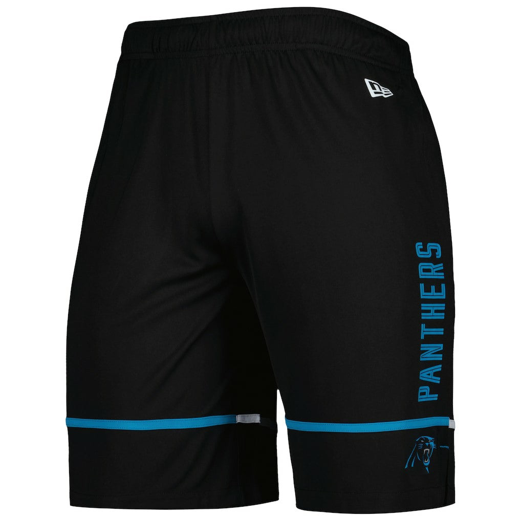 Carolina Panthers New Era Combine Authentic Rusher Training Shorts - Black - NFL