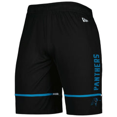 Carolina Panthers New Era Combine Authentic Rusher Training Shorts - Black - NFL