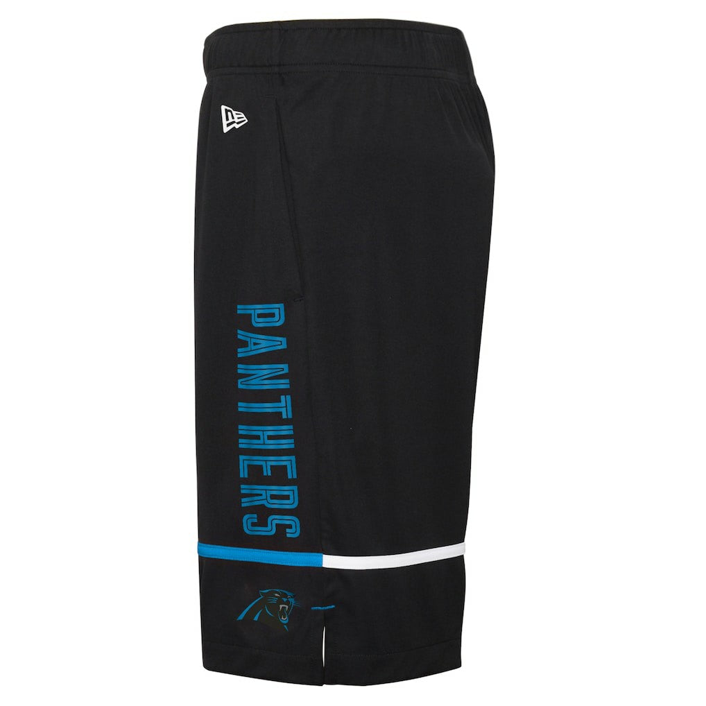 Carolina Panthers New Era Combine Authentic Rusher Training Shorts - Black - NFL