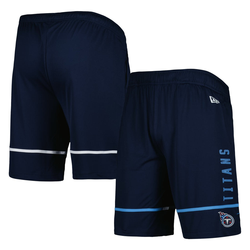 Tennessee Titans New Era Combine Authentic Rusher Training Shorts - Navy - NFL