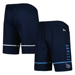 Tennessee Titans New Era Combine Authentic Rusher Training Shorts - Navy - NFL