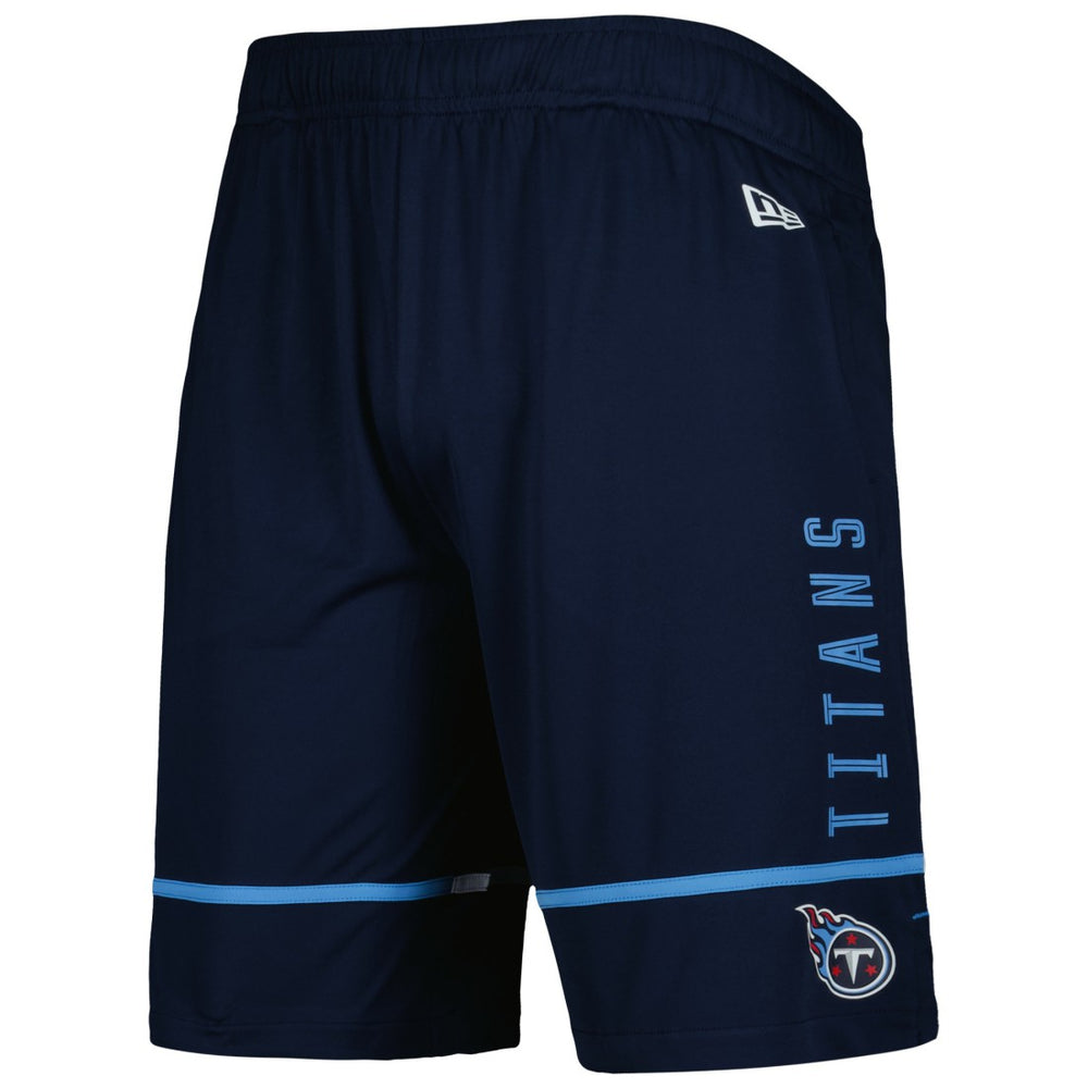 Tennessee Titans New Era Combine Authentic Rusher Training Shorts - Navy - NFL