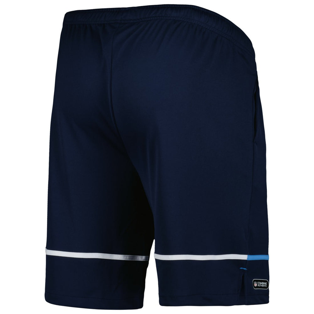 Tennessee Titans New Era Combine Authentic Rusher Training Shorts - Navy - NFL