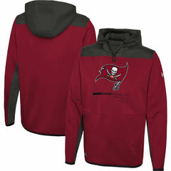 Tampa Bay Buccaneers New Era Combine Authentic Hard Hitter Pullover Hoodie - Red - NFL