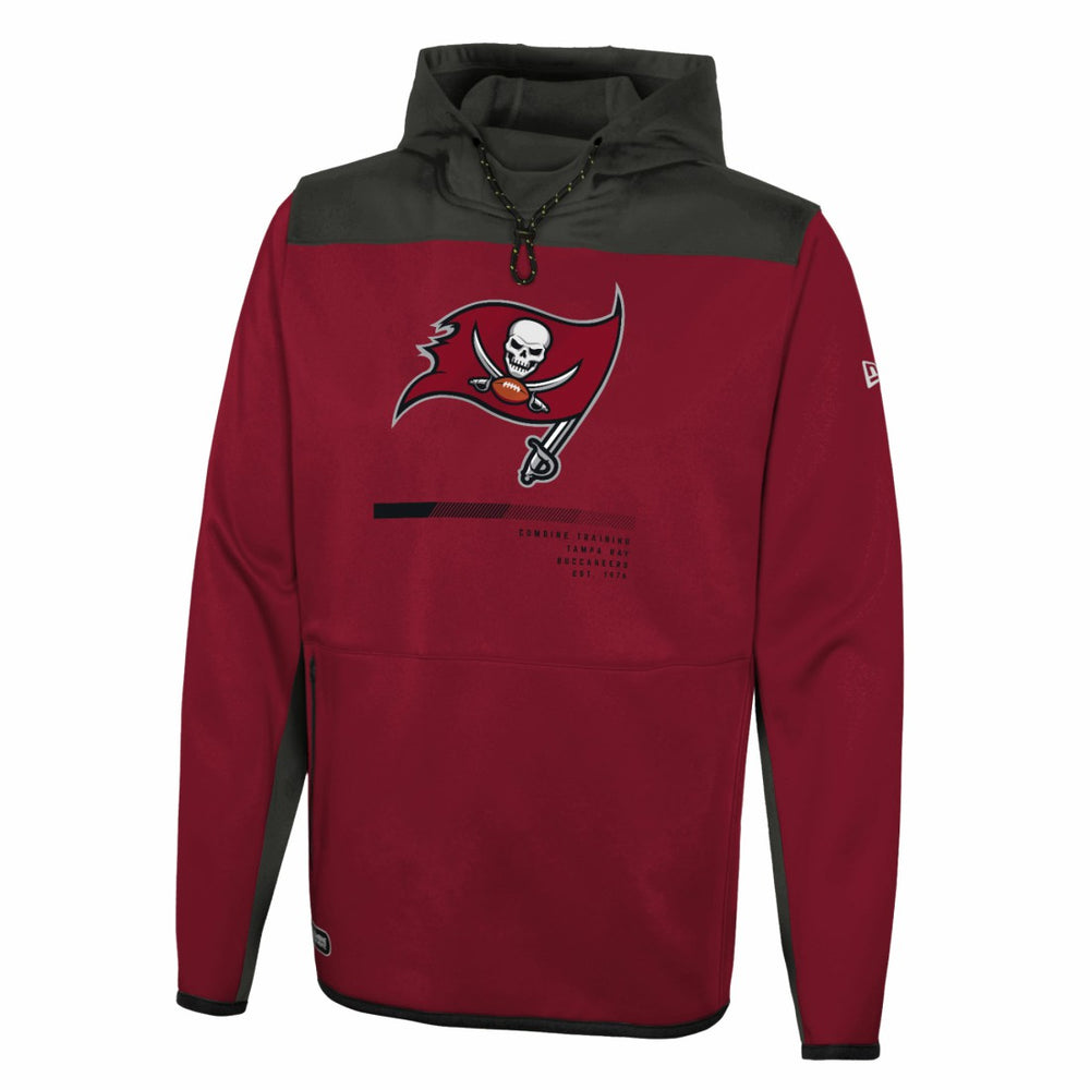 Tampa Bay Buccaneers New Era Combine Authentic Hard Hitter Pullover Hoodie - Red - NFL