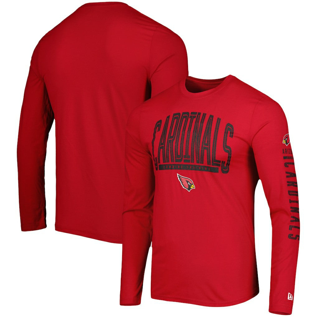 Arizona Cardinals New Era Combine Authentic Home Stadium Long Sleeve T-Shirt - Cardinal - NFL