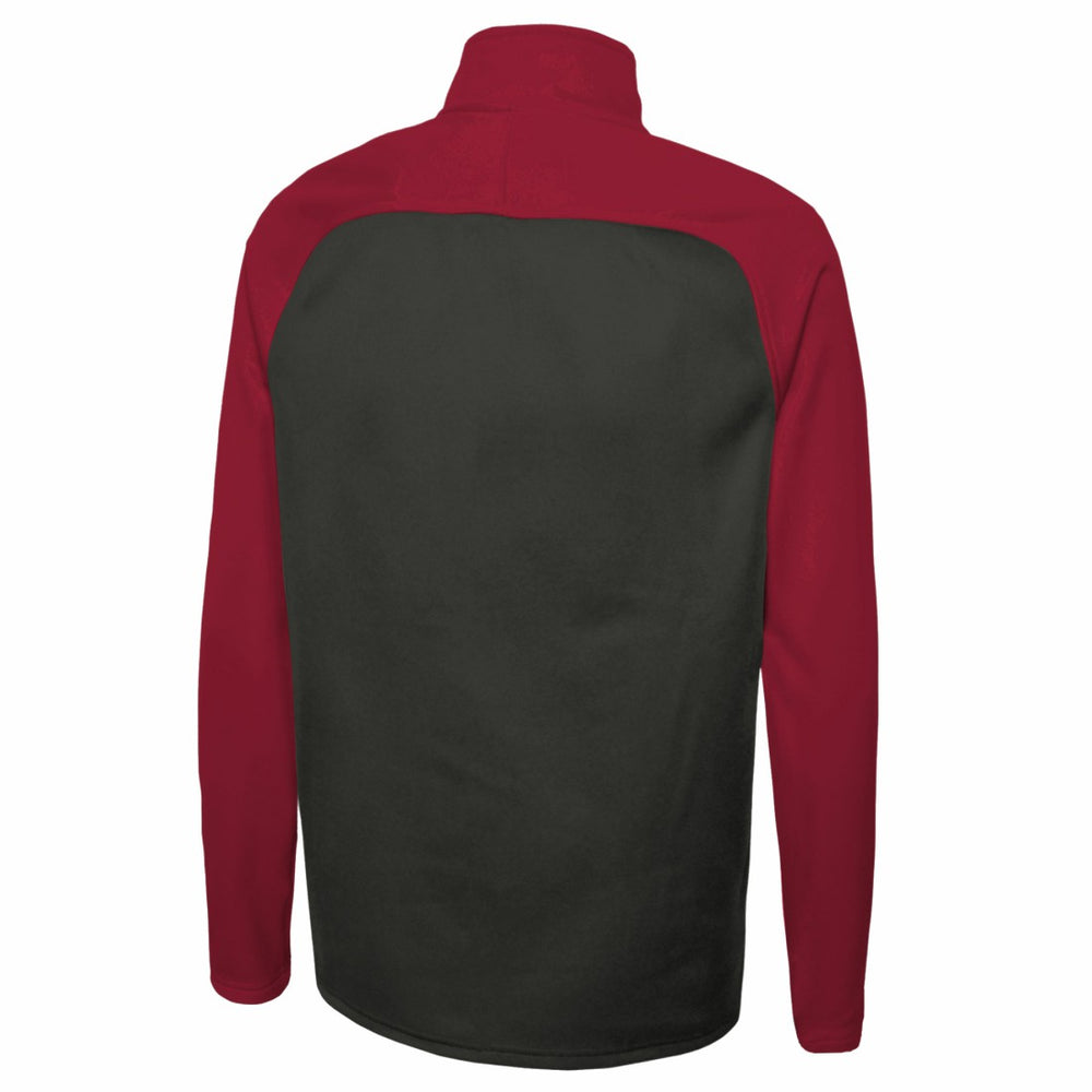 Tampa Bay Buccaneers New Era Combine Authentic O-Line Raglan Half-Zip Jacket - Black - NFL