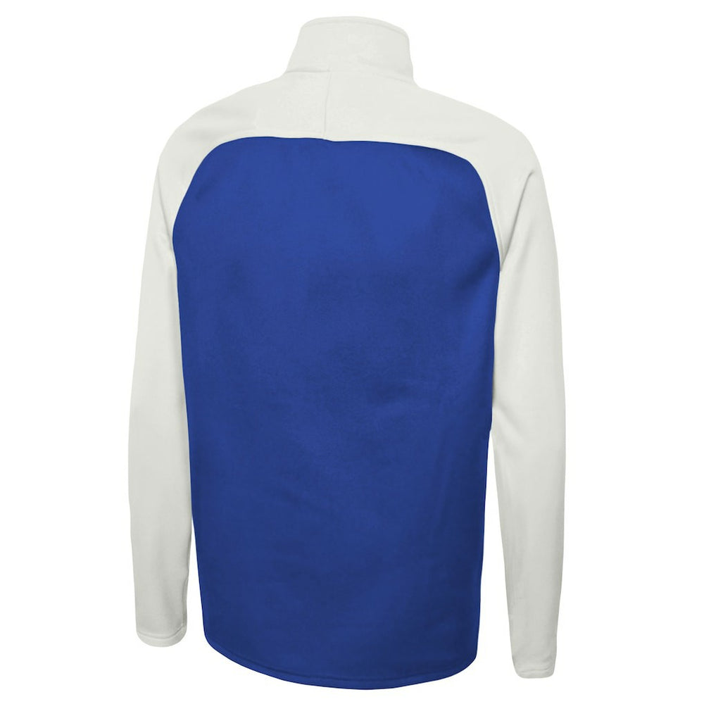 Los Angeles Rams New Era Combine Authentic O-Line Raglan Half-Zip Jacket - Royal - NFL