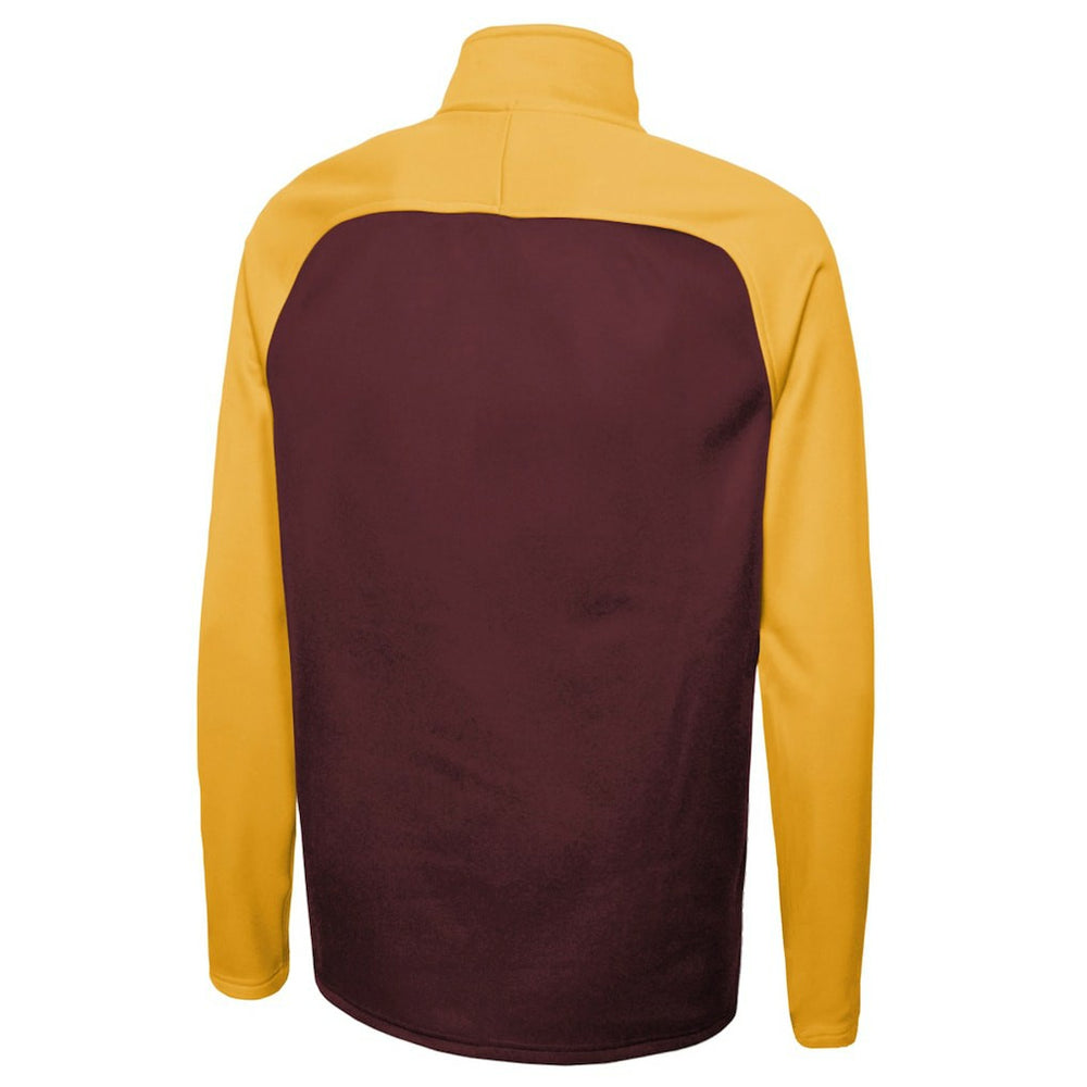 Washington Commanders New Era Combine Authentic O-Line Raglan Half-Zip Jacket - Burgundy - NFL