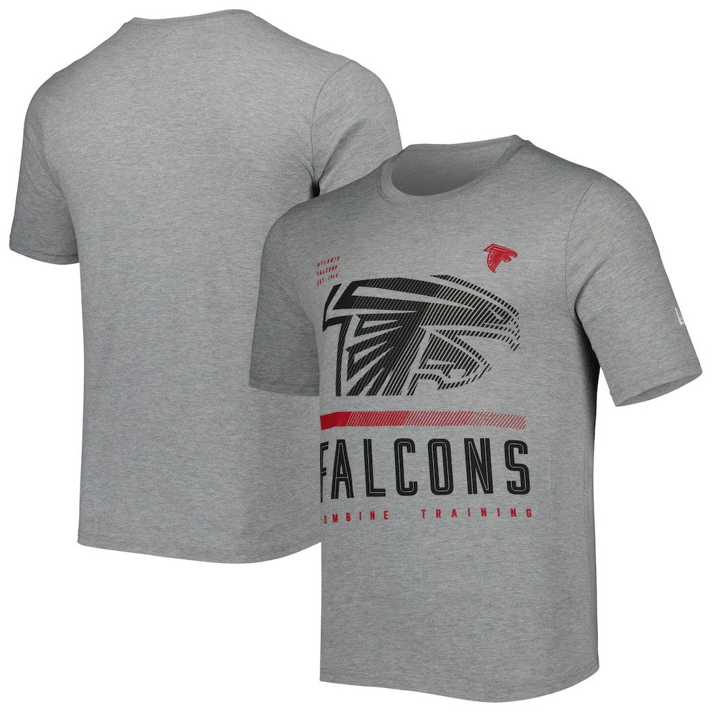 Atlanta Falcons New Era Combine Authentic Red Zone T-Shirt - Heathered Gray - NFL
