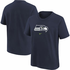 Seattle Seahawks Youth Logo T-Shirt - Navy - Nike