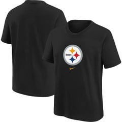 Pittsburgh Steelers Youth Logo T-Shirt - Black - Nike