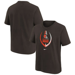 Cleveland Browns Girls Preschool Icon T-Shirt - Brown - Nike