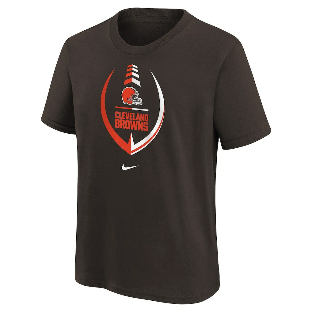 Cleveland Browns Girls Preschool Icon T-Shirt - Brown - Nike