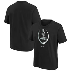 Las Vegas Raiders Girls Preschool Icon T-Shirt - Black - Nike