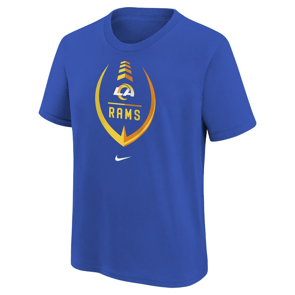 Los Angeles Rams Girls Preschool Icon T-Shirt - Royal - Nike