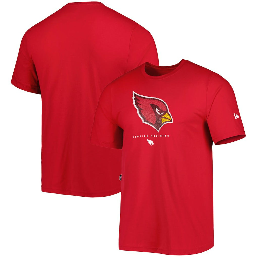 Arizona Cardinals New Era Combine Authentic Ball Logo T-Shirt - Cardinal - NFL