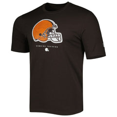 Cleveland Browns New Era Combine Authentic Ball Logo T-Shirt - Brown - NFL