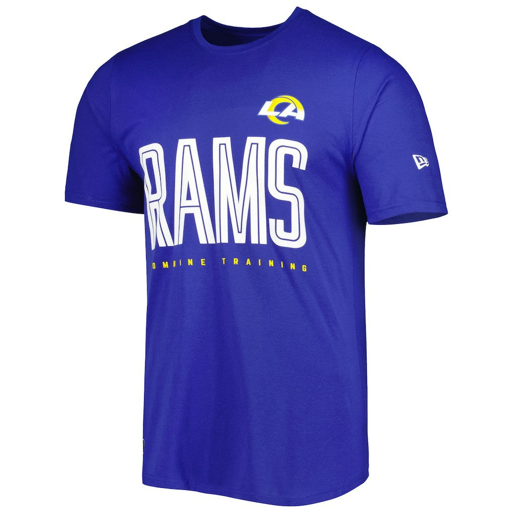 Los Angeles Rams New Era Combine Authentic Training Huddle Up T-Shirt - Royal - NFL