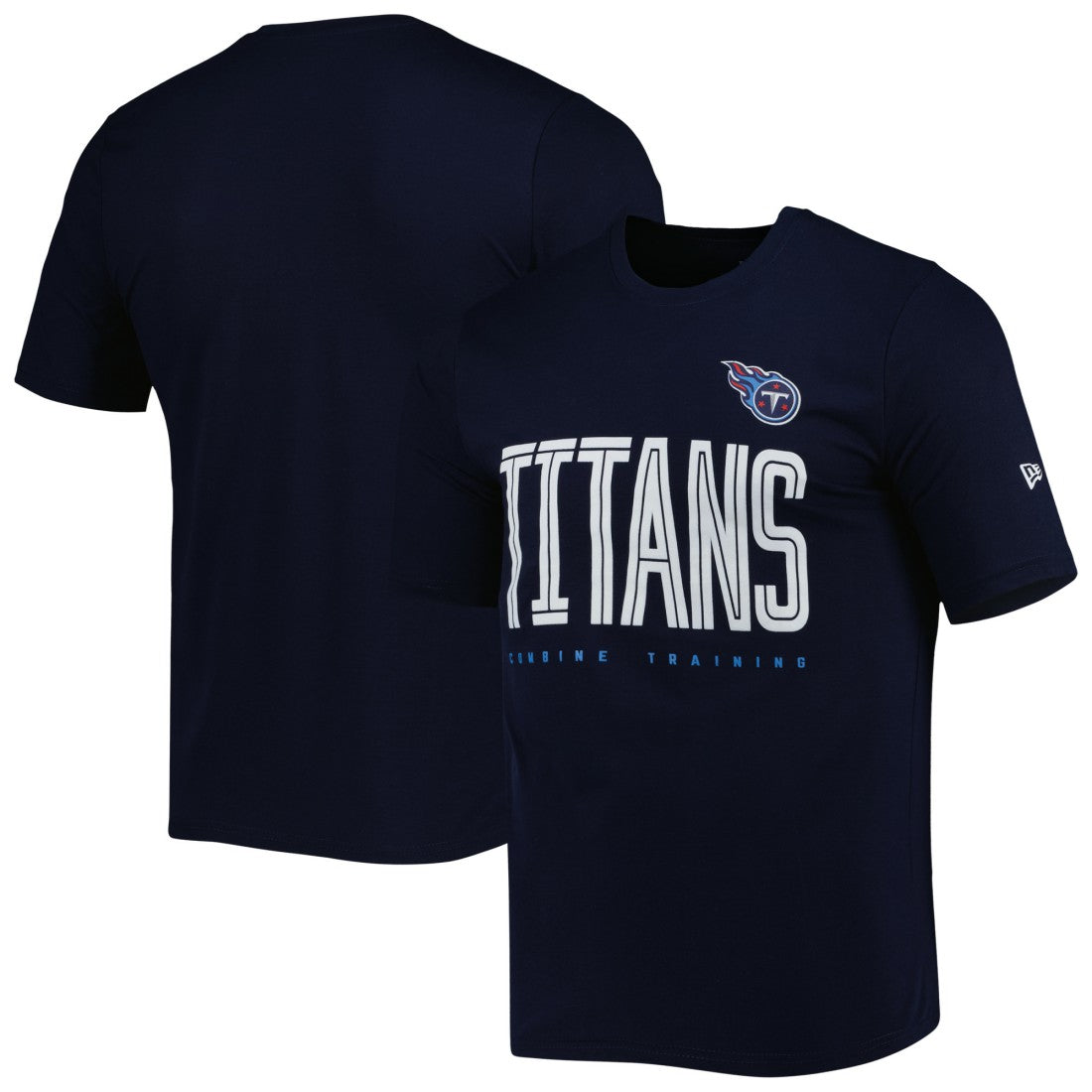 Tennessee Titans New Era Combine Authentic Training Huddle Up T-Shirt - Navy - NFL