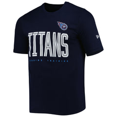 Tennessee Titans New Era Combine Authentic Training Huddle Up T-Shirt - Navy - NFL